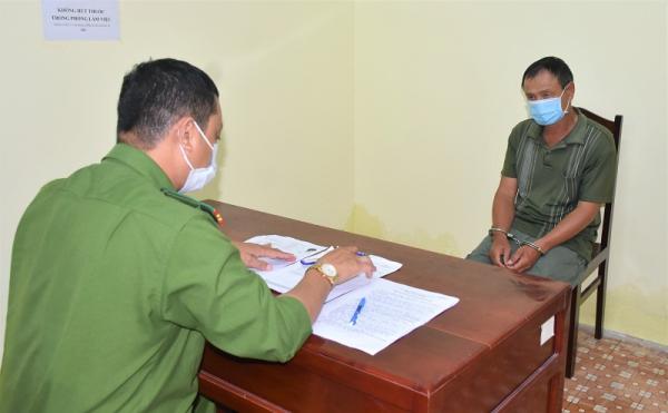 Nguyễn Trung Đại tại Cơ quan CSĐT Công an tỉnh Bạc Liêu. Ảnh: Văn Sum