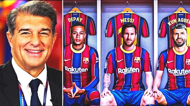 Barca đón cả Aguero và Depay về Nou Camp trợ chiến Messi