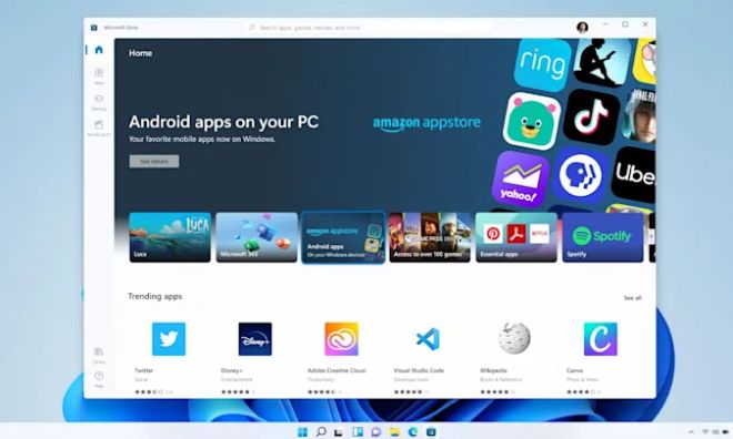 What does Microsoft do to make Android apps run on Windows 11? - 2