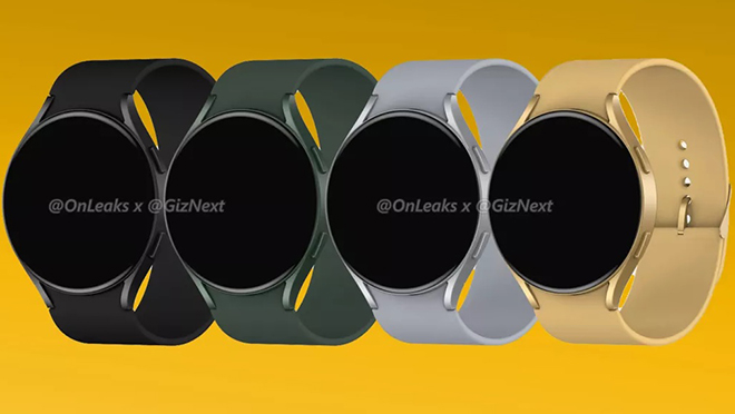 Ảnh&nbsp;render đồng hồ Galaxy Watch Active 4.