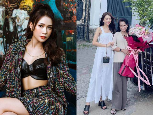 Sam thường xuyên chụp ảnh cùng mẹ.