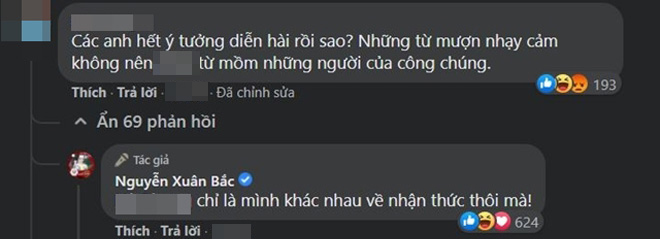 MC Xuân Bắc phản hồi khi bị một cư dân mạng chỉ trích
