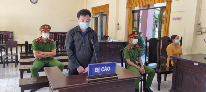 Bị cáo Lê Văn Lem tại phiên tòa