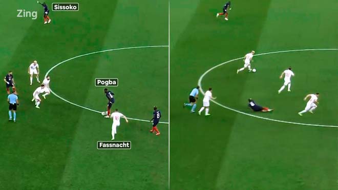 Tình huống Pogba mất bóng khiến ĐT Pháp nhận bàn thua