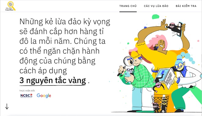 Để phòng tránh mất tiền vào tay hacker, hãy tham khảo website này của Google - 2