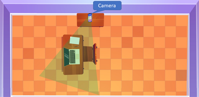 Thiết bị có camera thứ 2 được đặt ở vị trí theo quy định để giám thị có thể dễ dàng quan sát quá trình làm bài của thí sinh dự thi online, nhằm đảm bảo không để tình trạng gian lận trong lúc làm bài thi, đảm bảo công bằng cho mọi thí sinh tham dự kỳ thi Toán học Quốc tế IKMC 2022.