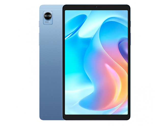 Realme Pad Mini màu xanh dương.