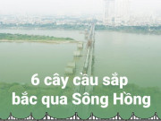 Tin tức trong ngày - Chi tiết 6 cây cầu sắp bắc qua sông Hồng vừa được Hà Nội duyệt quy hoạch