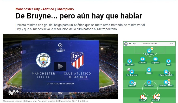 Tờ Marca tin Atletico vẫn còn cơ hội trên sân nhà Metropolitano