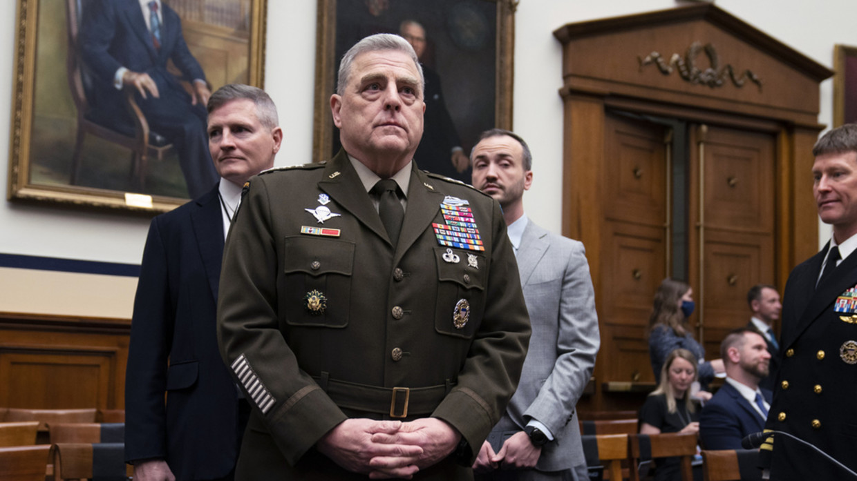Tướng Milley xuất hiện tại phiên điều trần ở Hạ viện Mỹ ngày 5.4.