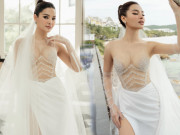 Đời sống Showbiz - Phương Trinh Jolie mặc váy cưới xuyên thấu quá gợi cảm