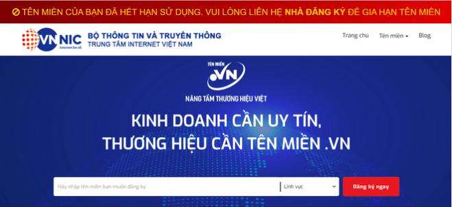 Tên miền vndirect.com.vn hết hạn sử dụng vào sáng 6/4.