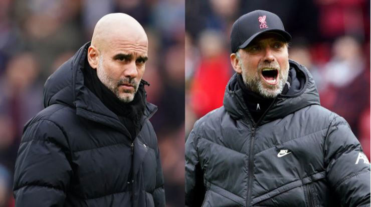 Pep Guardiola và Jurgen Klopp sắp lại đấu trí khi Man City đại chiến Liverpool