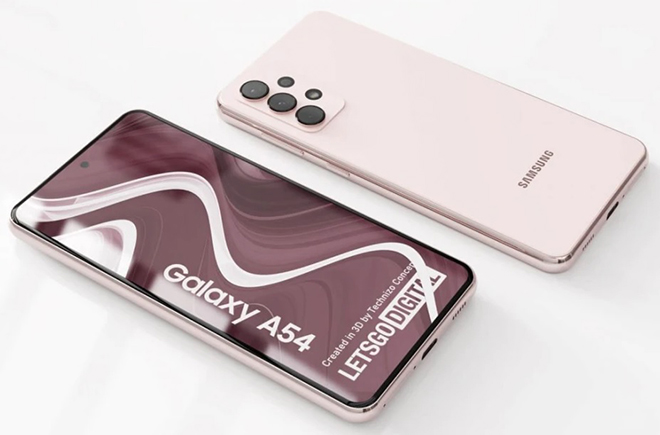 Hình ảnh concept Galaxy A54 5G từ video.