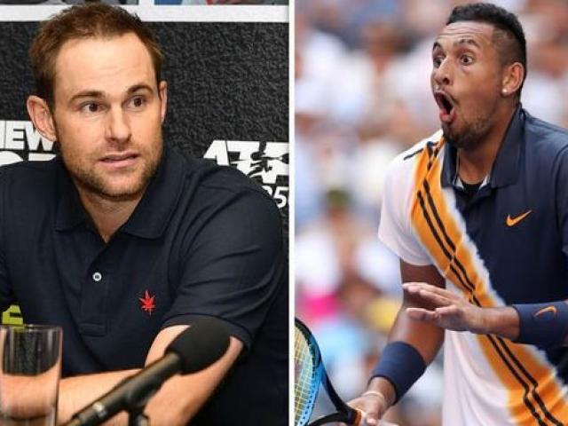 ”Trai hư” Kyrgios mắng trọng tài, đập vợt: Huyền thoại Roddick vừa khen vừa chê