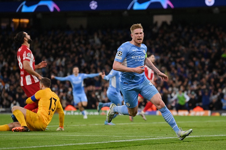 De Bruyne ghi bàn duy nhất giúp Man City hạ Atletico ở lượt đi