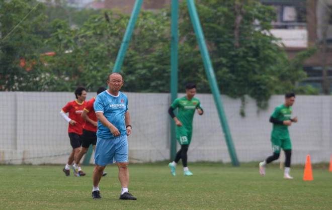 HLV Park Hang-seo nhận trách nhiệm đưa U23 Việt Nam bảo vệ ngôi vô địch SEA Games 31. (ảnh Anh Đoàn)