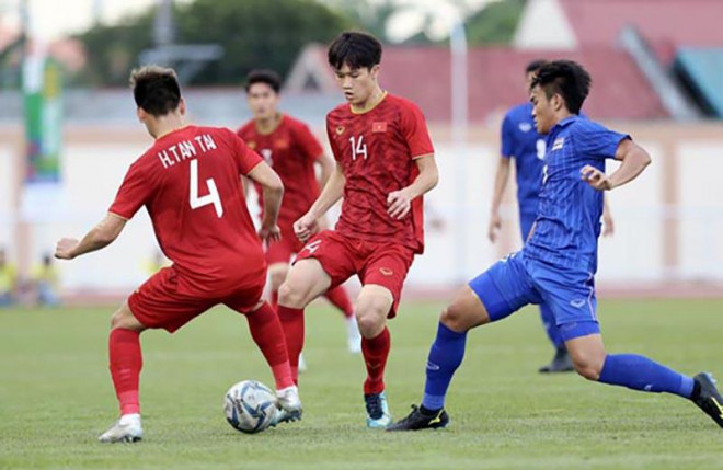 Việt Nam đối đầu Thái Lan ở SEA Games 2019.&nbsp;Ảnh: VFF