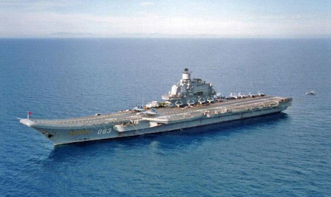 Tàu Đô đốc Kuznetsov của Nga. Ảnh: Getty Images