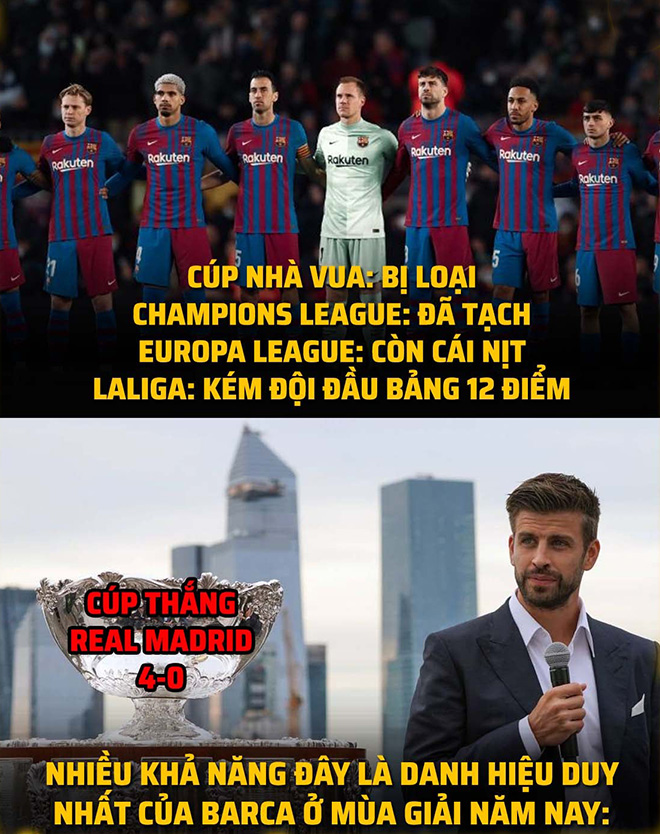 Danh hiệu duy nhất của Barca mùa giải năm nay.