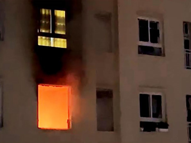 Cháy kèm tiếng nổ ở chung cư Tô Ký Tower nghi do phóng hỏa