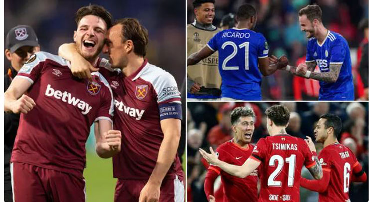 Có đến 4 đội bóng Anh vào bán kết ở 3 cúp châu Âu năm nay