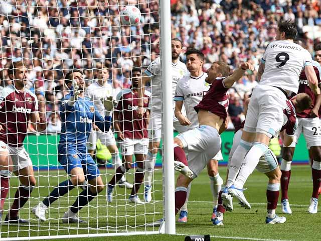 Video bóng đá West Ham - Burnley: Thoát nạn phạt đền, giải cứu hiệp 2 (Vòng 33 Ngoại hạng Anh)