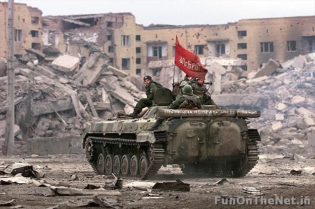 Cuộc chiến Chechnya lần 1 được xem là không hề dễ dàng với quân Nga như dự tính của Tổng thống Nga&nbsp;Boris Yeltsin. Ảnh: Funonthnet