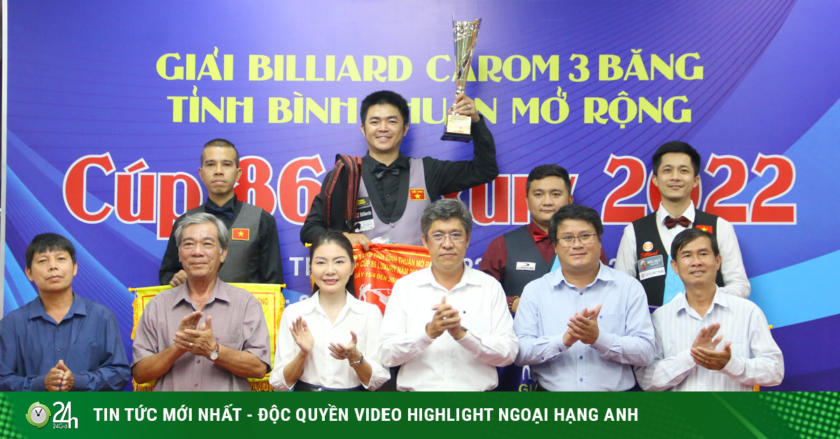 Vietnamese billiards super classic: “Professor” Quoc Nguyen won the championship, defeating “boss” Quyet Chien