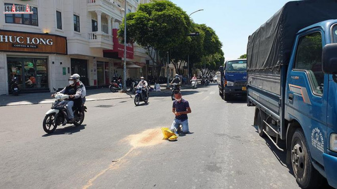 Hiện trường vụ tai nạn vào sáng cùng ngày. Ảnh: NT