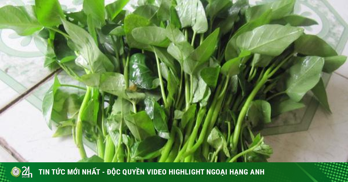 The habit of eating water spinach is harmful to health, but many Vietnamese people are still suffering from it