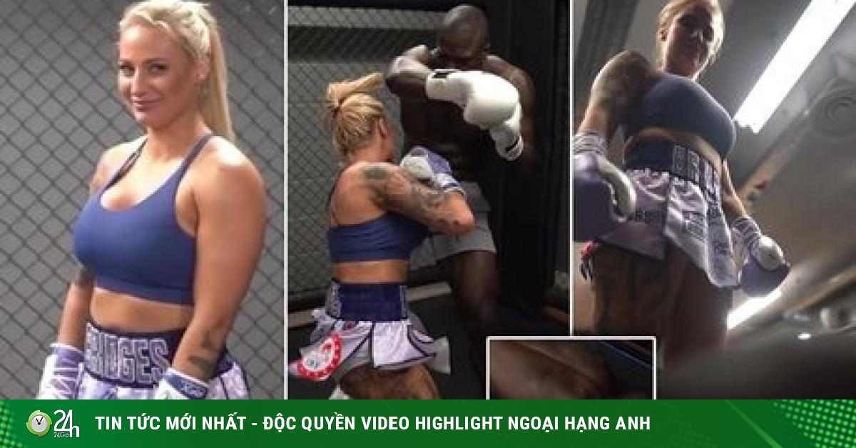Boxing beauties like to wear thin bikinis, knocking out tall male boxers