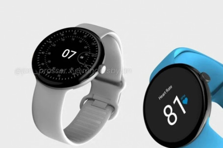 Lộ thiết kế đầu tiên của đồng hồ Pixel Watch - Gần như không viền