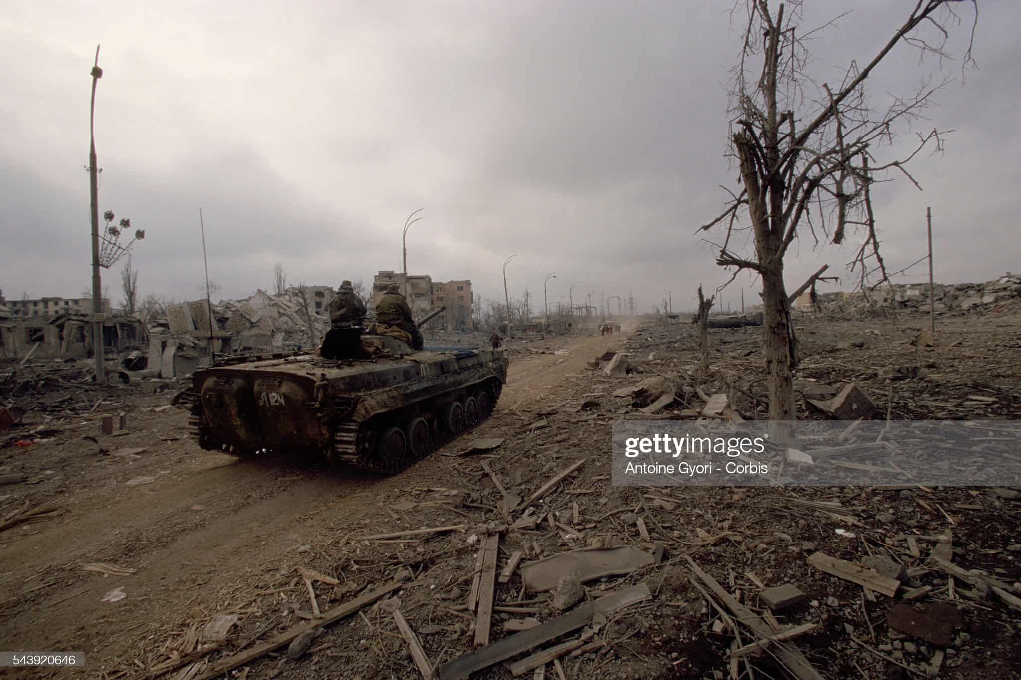 Grozny trong Cuộc chiến Chechnya lần 2. Ảnh: Getty Images