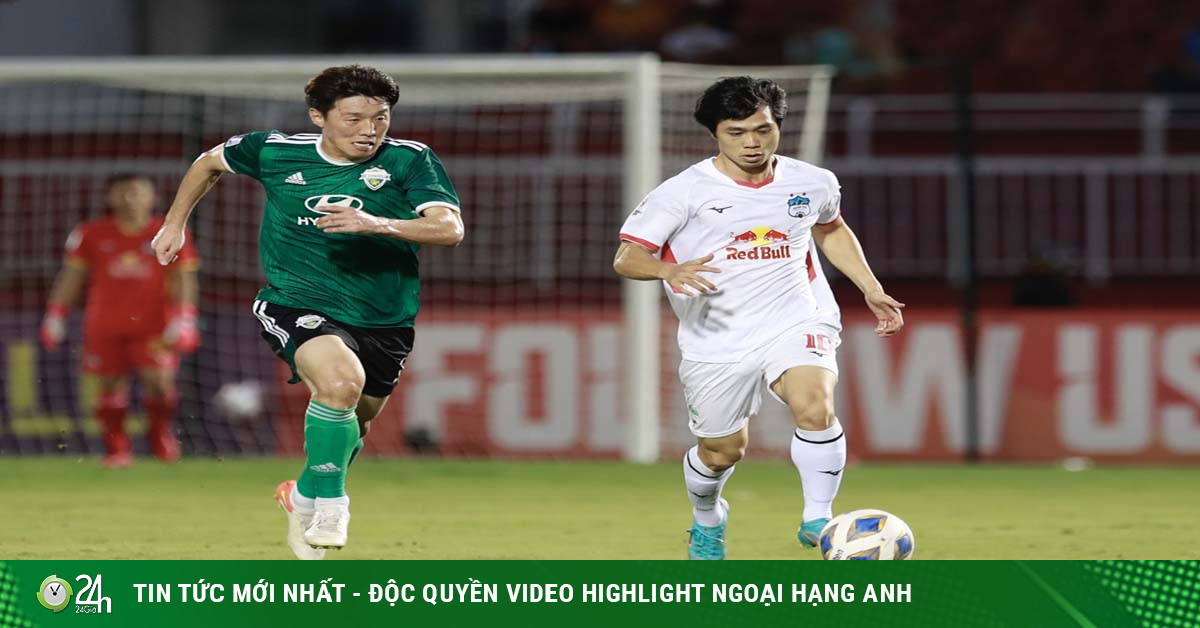 Jeonbuk football video – HAGL: Regret Cong Phuong, stunned 90+3 super product (AFC Champions League)