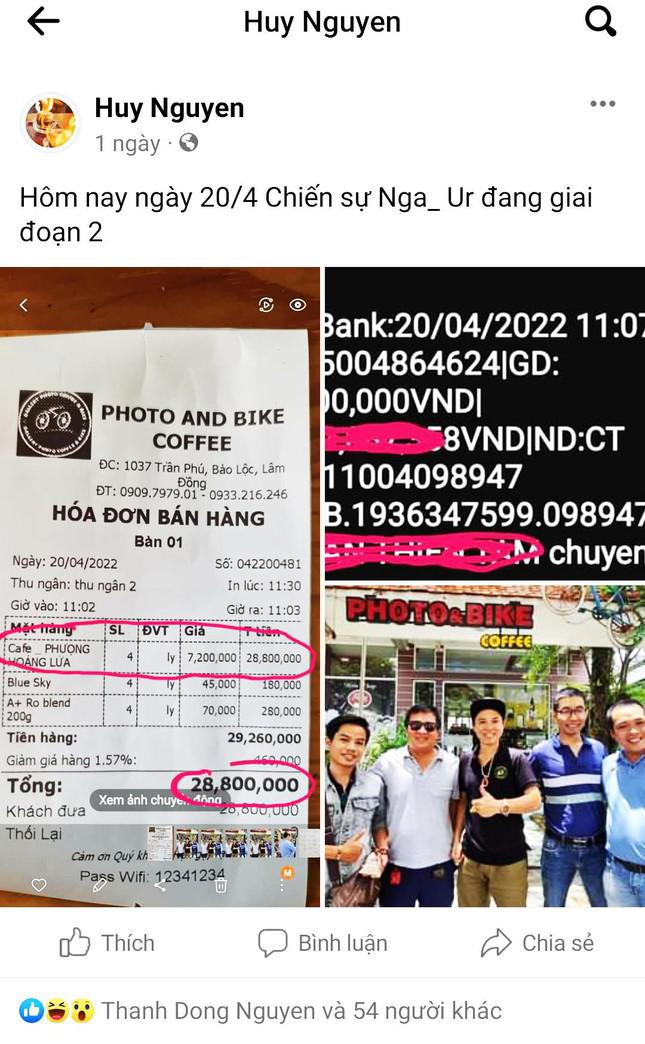 Dòng trạng thái đăng thông tin giả trên trang facebook