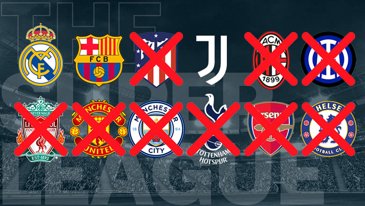 Real Madrid, Barcelona, Juventus quyết tâm ở lại với dự án Super League