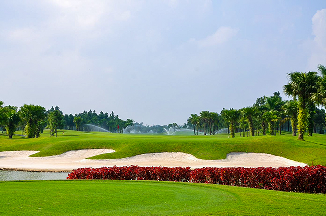 Sân golf Đầm Vạc có vị trí thuận lợi, đảm bảo tính liên hoàn, thuận tiện trong di chuyển đến địa điểm thi đấu của các đoàn vận động viên.