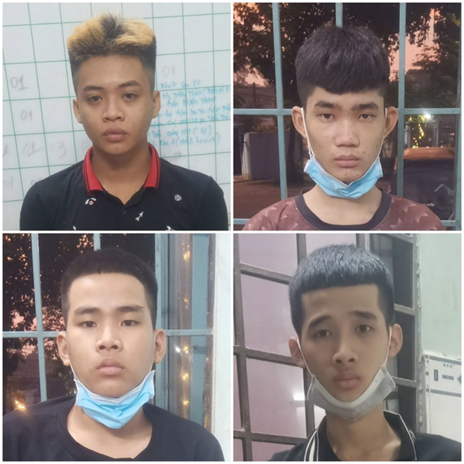 4 đối tượng Khánh, Lộc, T. và V.