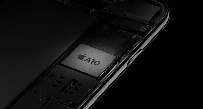 Con A10 Fusion 4 nhân 64 bit, tốc độ 2.3 GHz trên iPhone 7