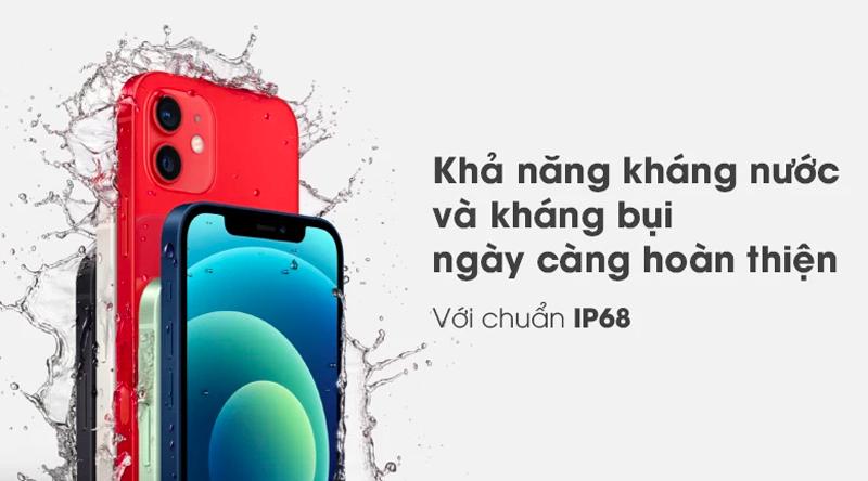 iPhone 12 series có khả năng kháng nước, kháng bụi vượt trội theo chuẩn IP68