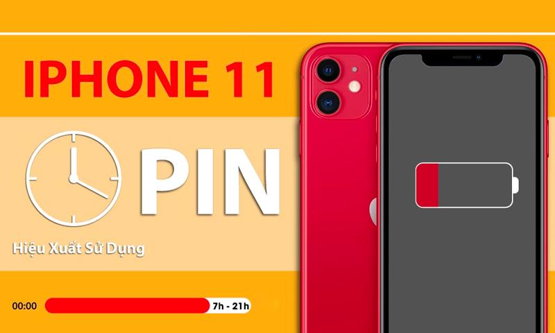 Thời gian sử dụng pin sử dụng vượt trội trên chiếc iPhone 11