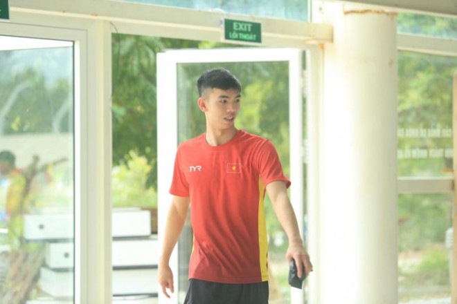 Nguyễn Huy Hoàng được xem là vận động viên chủ lực của bơi lội Việt Nam tại SEA Games 31 sắp tới. Ảnh: Thanh Xuân.