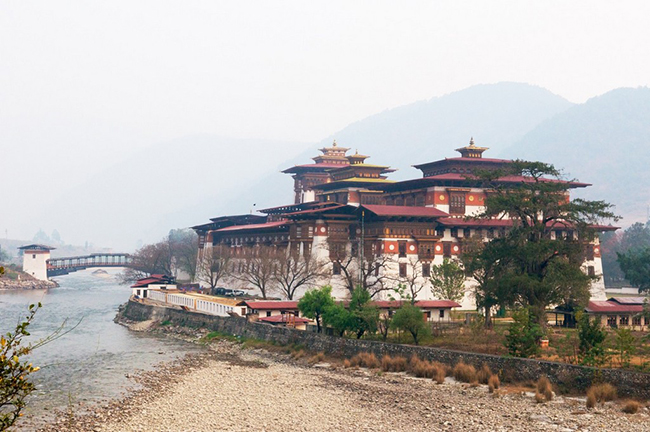 Hình ảnh tuyệt đẹp của Punakha Dzong, Bhutan. &nbsp;
