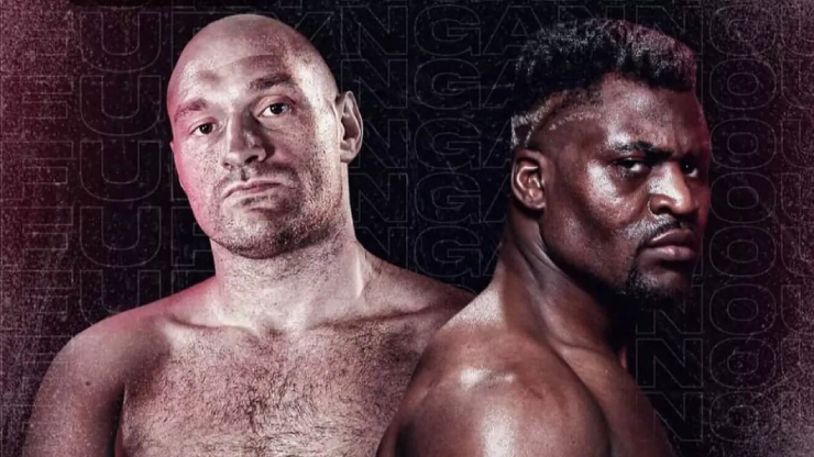 Fury (trái) bỏ Boxing nhưng có thể chơi trận đa võ thuật với Ngannou (phải)