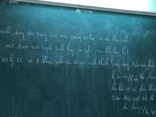 Cô giáo giao bài tập, học sinh đọc xong đề bài lại hoang mang không biết là môn gì?