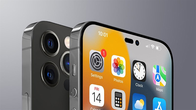 Ảnh concept iPhone 14 Pro.