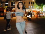 Thời trang - Cô gái Việt gây tranh cãi vì mặc quần jeans tự chế theo kiểu &quot;không giống ai&quot;