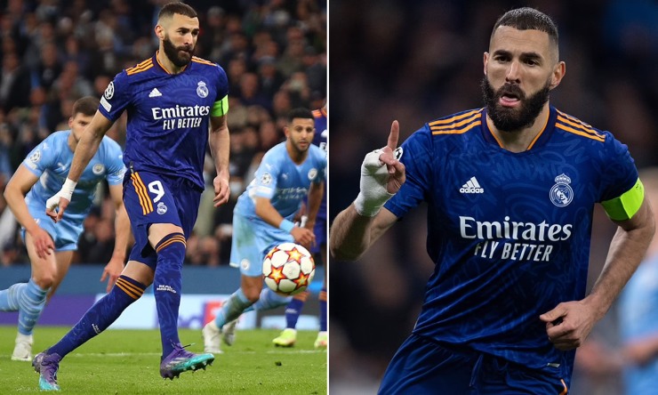 Benzema đã luyện đá panenka nhiều lần trước khi xé lưới&nbsp;Man City