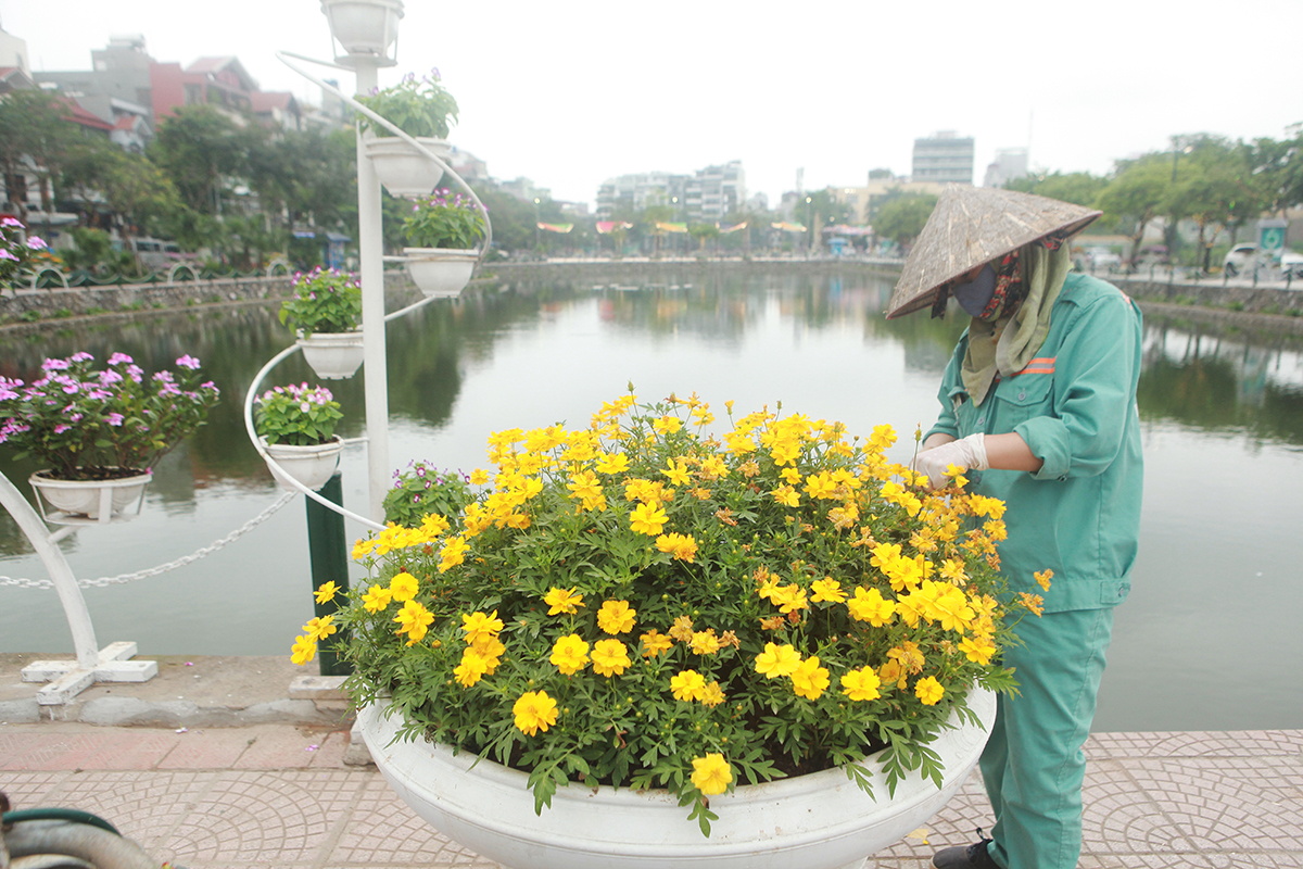 Trước đây tuyến phố không có nhiều tiểu cảnh, bồn hoa trang trí, lượng khách đến cũng ít hơn nhiều lần so với phố đi bộ Hồ Gươm